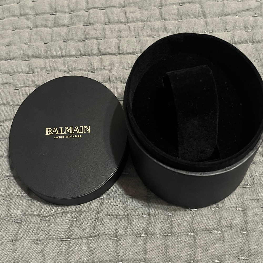 Balmain Black and Gold Watch Box